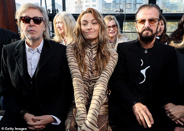 Paul, Paris and Sir Ringo Starr took their place on the FROW