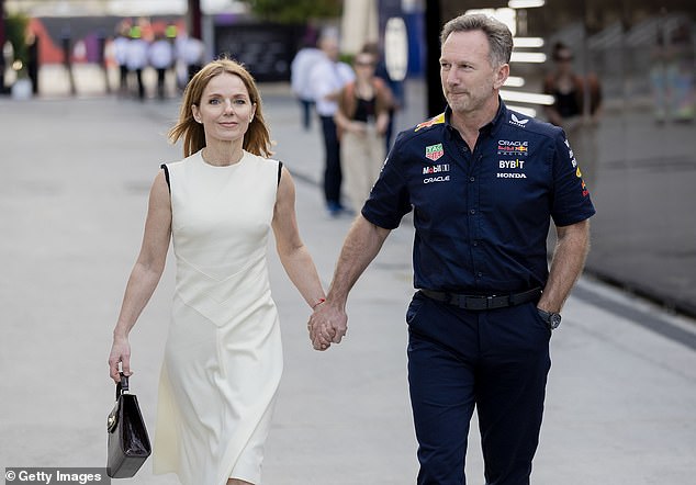 The couple presented a united front in front of the cameras this weekend following allegations that Horner sent sexually suggestive WhatsApp messages to a female colleague