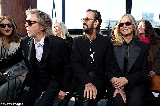 Bearded Paul appeared cheerfully on his daughter's show alongside Ringo and his wife Barbara Bach