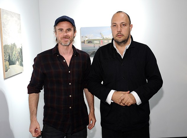 Simchowitz is known for reaching out to unknown artists directly on Facebook and Instagram and offering to buy their work before then selling it to other collectors.  He can be seen with actor Sam Trammell