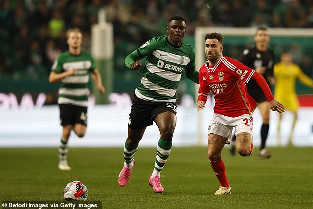 Liverpool are keeping tabs on Sporting's £70million Ousmane Diomande