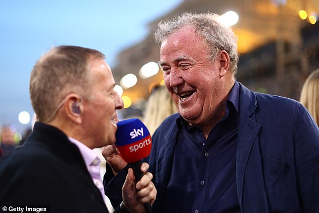 Clarkson had left fans in stitches after his chat with Brundle before the race started