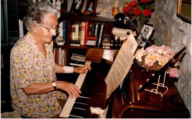 Ms. Morera played the piano when she was 87 in 1994