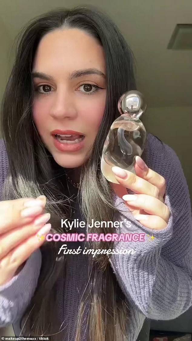 'This is so beautiful!'  TikTok creator Zahava Ben-Haim, aka Makeup2themaxx (pictured), was much more positive in her review of the celebrity scent