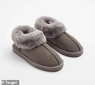 Target Sheepskin and Leather Closed Slipper ($45)