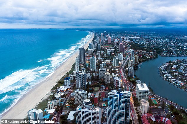 Ms Somers was forced to move from the Gold Coast (pictured) to live with her mother in Tasmania