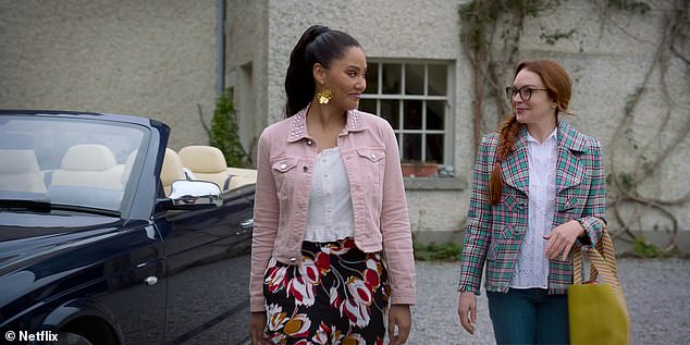 Lnidsay then cast Ayesha (L) as her character Madeline 'Maddie' Kelly's best friend Heather in Janeen Damian's fantastic rom-com Irish Wish, premiering on Netflix on March 15.