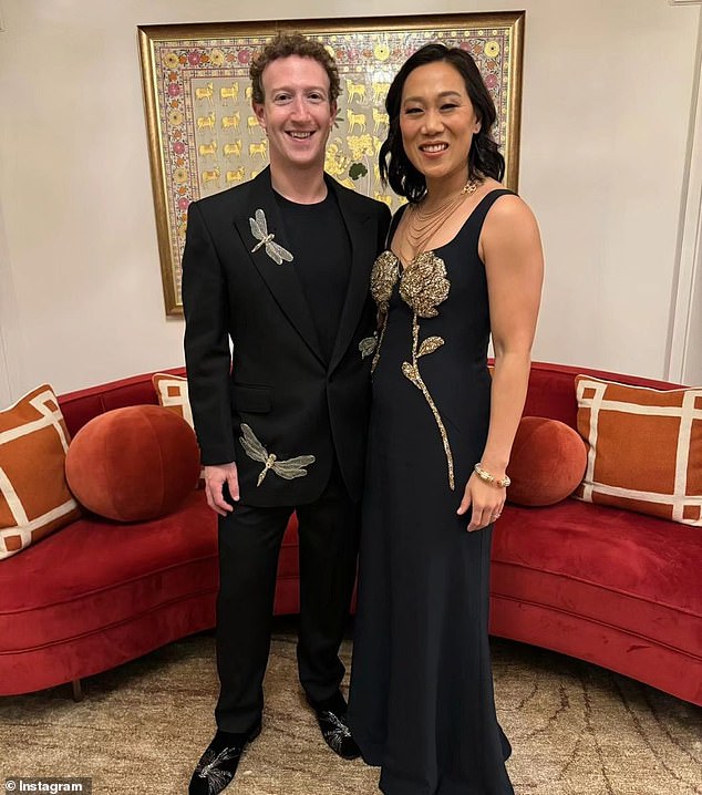 Mark Zuckerberg and his wife Priscilla Chan.  Zuckerberg is the founder, chairman and CEO of Meta, which he first founded as Facebook in 2004