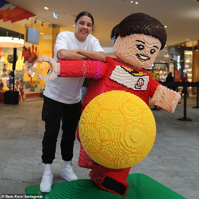 Kerr has collaborated with LEGO (above) and Commonwealth Bank, as well as Nike