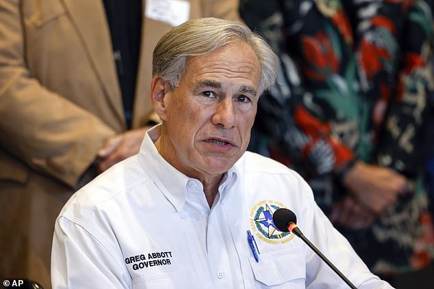 Republican Texas Governor Greg Abbott, pictured, passed the new law in an effort to deter migrants from illegally entering the Lone Star State