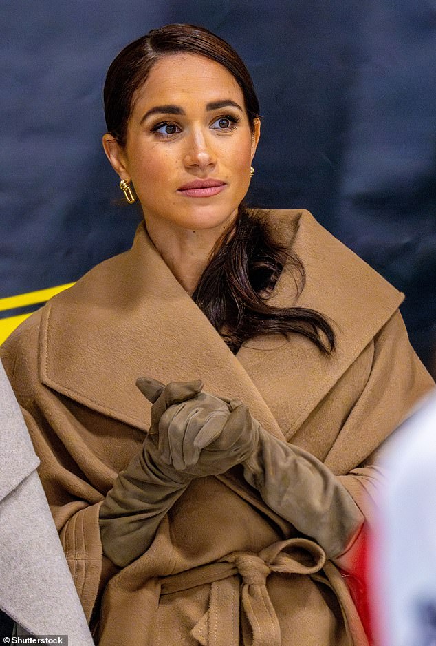 It comes after the Duchess of Sussex (pictured in February) was mentioned on a star-studded keynote panel on the opening day of the SXSW festival in Texas
