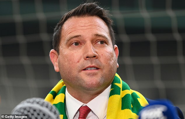 Football Australia CEO James Johnson (pictured) said the governing body was blindsided by the bomb development involving Kerr