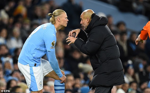 Pep Guardiola has been delighted with how quickly Haaland has established himself in Manchester