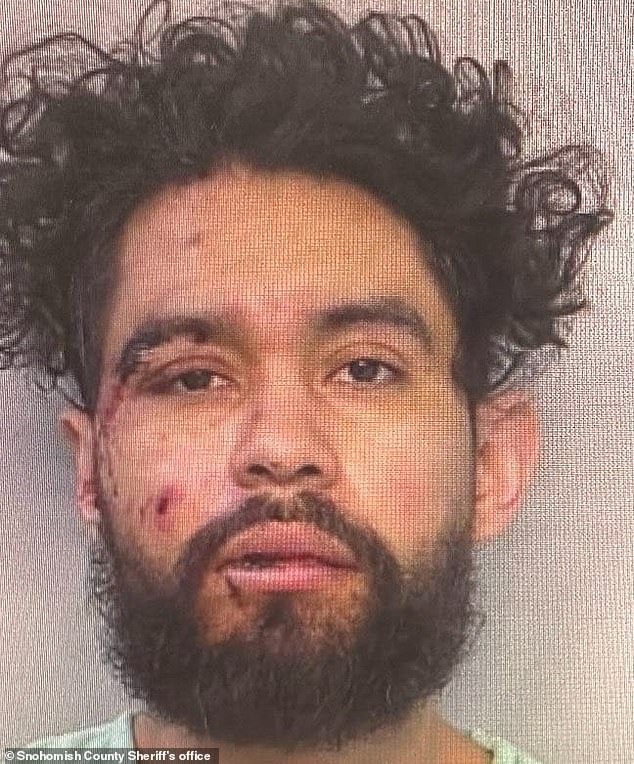 Raul Benitez Santana, 33, crashed his SUV into Gadd's patrol car when he hit the shoulder while speeding.  He had bloodshot eyes and admitted to smoking weed and drinking before driving