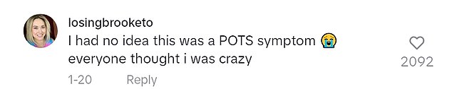 Pang's six-second clip has been viewed 18.2 million times and received more than 7,700 comments.  Many people reported experiencing air hunger, but didn't know there was a term to describe the sensation