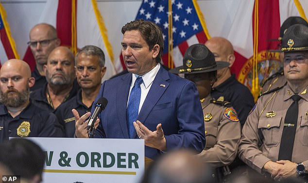 Florida Governor Ron DeSantis spoke at a news conference in Miami on Tuesday to discuss measures that will be taken this year to prevent spring break chaos from overtaking popular party cities such as Miami Beach, Fort Lauderdale and Daytona.