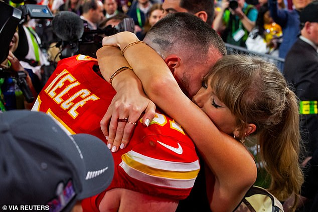 The reunion in Australia came less than two weeks after Swift watched Kelce win the Super Bowl