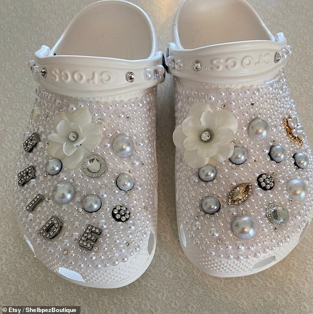 Several Etsy retailers have been selling custom bridal crocs for years, many of which cost between $120 and $200.  A few retailers have received five-star reviews for their Crocs