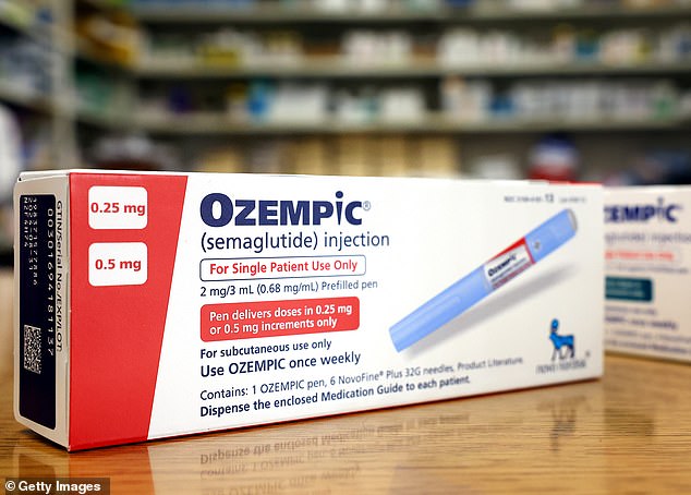 Scientists say it's possible that drugs like Ozempic could actually ease feelings of depression (stock image)