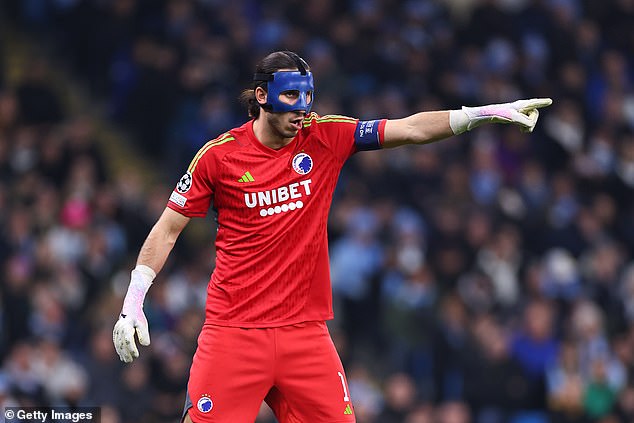 Grabara, formerly of Liverpool, has worn a face mask since 2022 after suffering a facial fracture