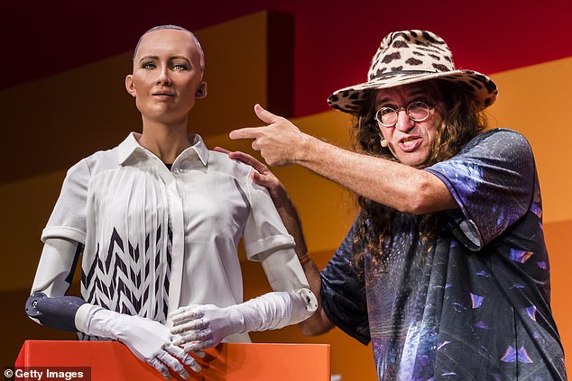 Goertzel is perhaps best known for his work on Sophia the Robot, the first robot ever granted legal citizenship.  Goertzel (right) visited Sophia (left) as part of SingularityNET's push to create a new online space for the exchange of AI algorithms