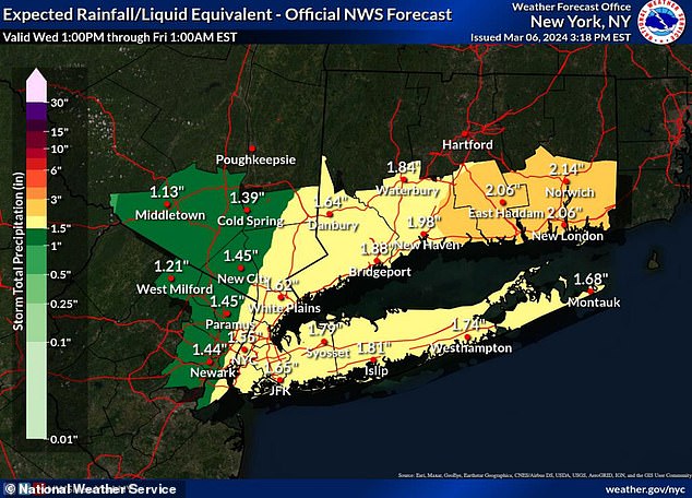 1709775563 571 Rain is set to batter the Northeast for 24 hours