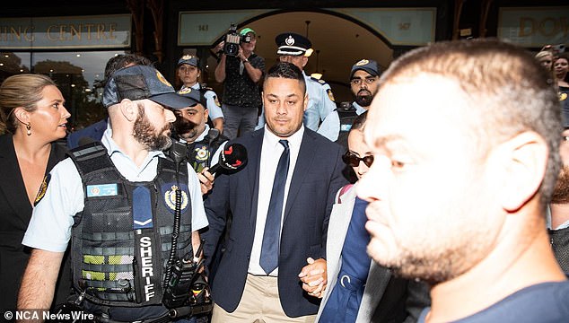 The disgraced NRL star was found guilty of two counts of sexual intercourse without consent