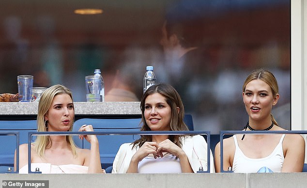 Kloss (right) has rarely spoken about her connection to the Trump family and they have been spotted together sparingly