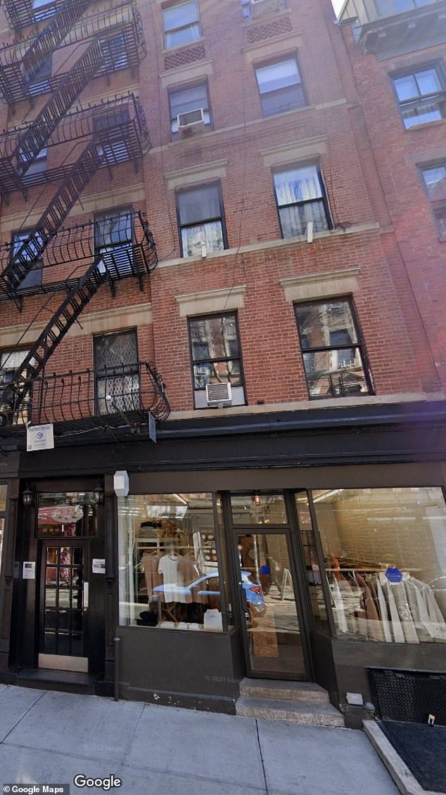The apartment is located at 232 Elizabeth Street in the Nolita neighborhood of the Big Apple