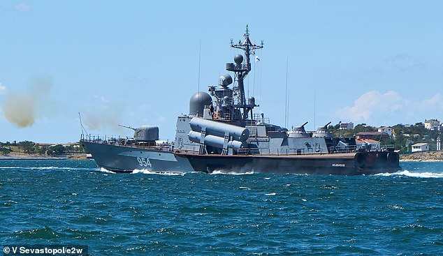 The Ivanovets is one of several Russian warships decommissioned by the Ukrainian armed forces