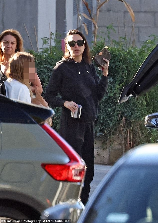 Before that, she was spotted running errands in Los Angeles with her eldest daughter Alma in November