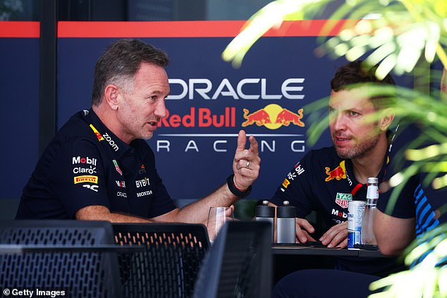 The beleaguered Red Bull boss has been fighting for his job this month amid a text message drama