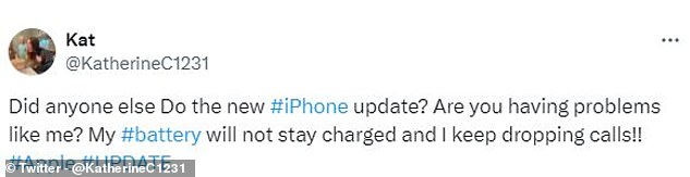 Some users who have already downloaded the update say that it has also negatively impacted their battery life