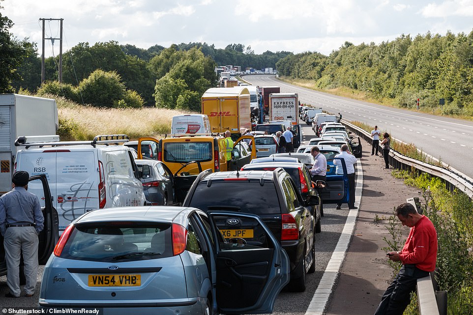 The automotive group said it was 'struggling to see what the cause could be other than roadworks' as it pointed out that more people than ever were working from home and there was no growth in the number of cars on the road.