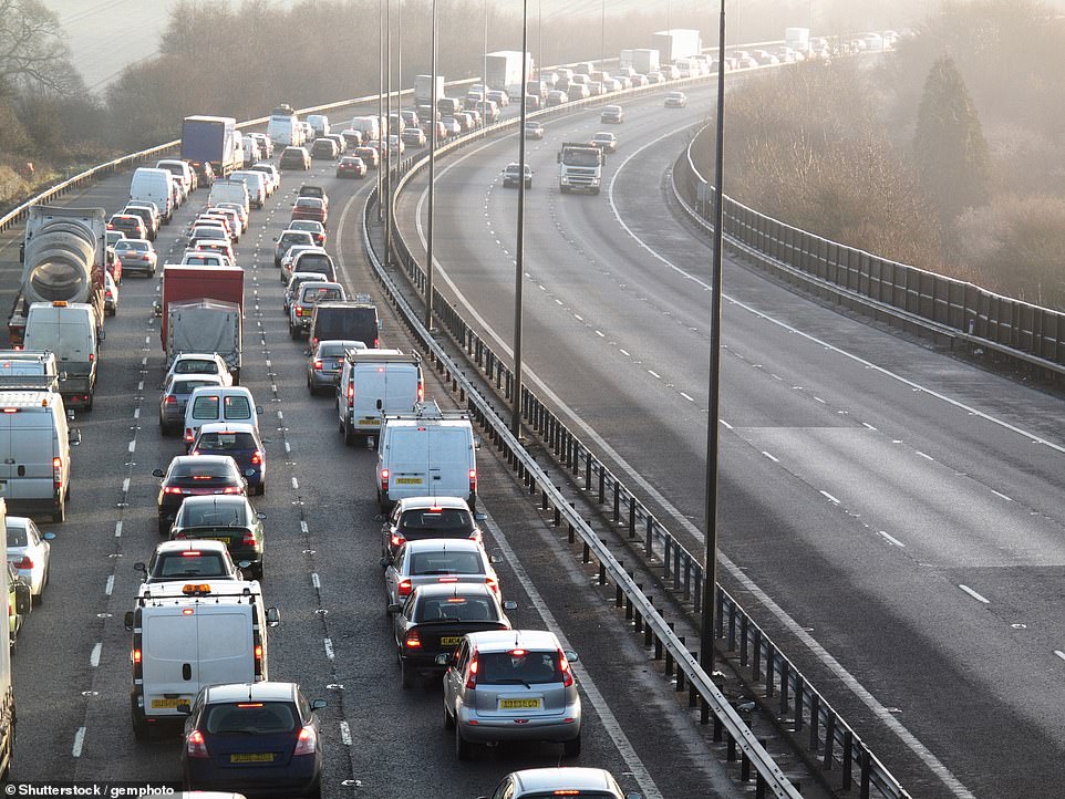 Chaos at peak times: Compared to 2022, when Britain returned to pre-pandemic routines and workers began returning to the office, commuters are spending almost 5% more time in morning traffic and 7.5% more in the evening