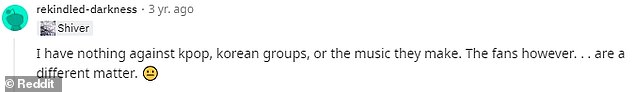 Many fans of the British group took to Reddit to express their frustrations with BTS fans