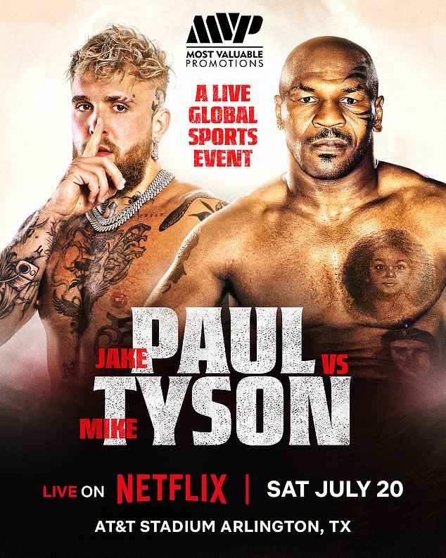 It was announced on Thursday that Paul will face Tyson in July at AT&T Stadium in Arlington