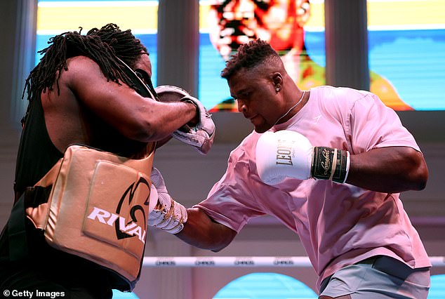 Cooper and Ngannou sparred earlier this week in preparation for Ngannou's fight against Anthony Joshua