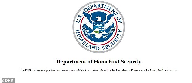 The cause of the disruptions is unknown.  According to Search.gov, a search engine run by and for the federal government, the scheduled maintenance was scheduled for Thursday between 3 p.m. and 6 p.m.