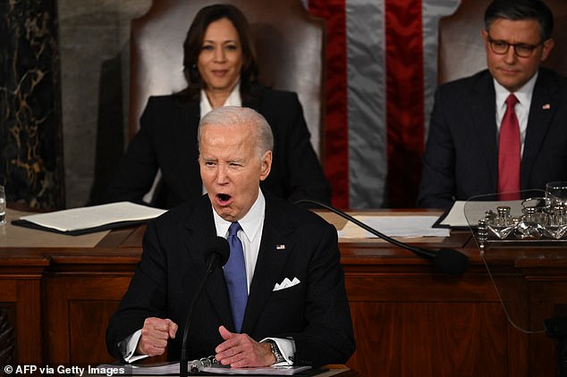 The attack on the court came in a speech in which Biden took after his predecessor and called out Republicans in the House of Representatives on tax cuts and border crossings.