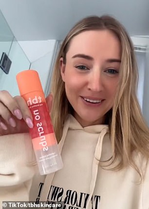 Co-founder of tbh skincare Rachael Wilde (pictured) was forced to scrap pre-arranged marketing plans and put the cleanser on the market as skincare enthusiasts were eager to get their hands on the new purchase