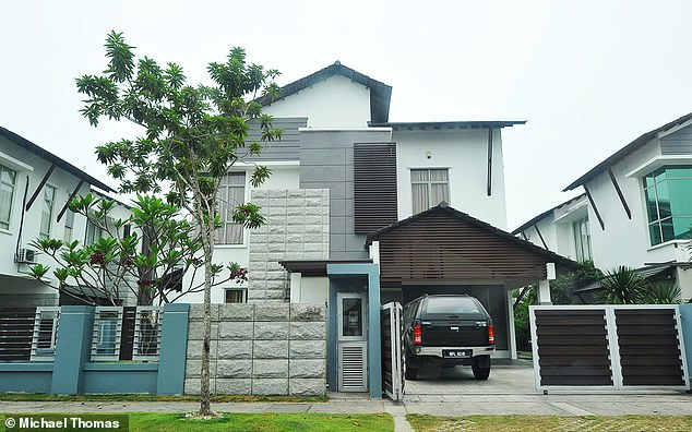 Mr Shah and his family lived in a townhouse in the Laman Seri complex (above) - a luxury gated community in Kuala Lumpur