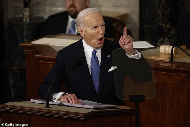 In his State of the Union address, Biden accused Republican rival Donald Trump of bending to Russia, and just over two weeks after calling Vladimir Putin a 