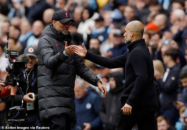 Klopp's Liverpool and Guardiola's Man City will battle it out in a bid to progress in the title race