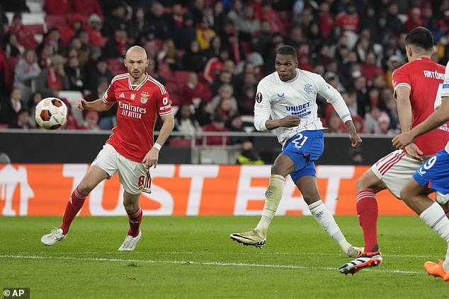 Dujon Sterling struck from close range to restore Rangers' lead in the second half