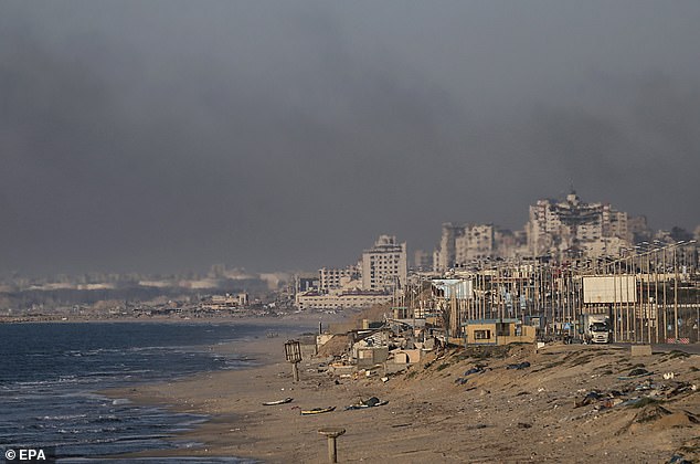 Smoke rises after Israeli airstrikes in the northern Gaza Strip, March 1, 2024. According to the Palestinian Ministry of Health and the Israel Defense Forces (IDF), more than 30,200 Palestinians and more than 1,300 Israelis have been killed.