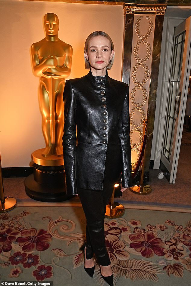 Carey Mulligan will stick to her tried-and-true beauty method for the Oscars – where she's up for Best Actress for Maestro (pictured at the Oscars nominations reception)