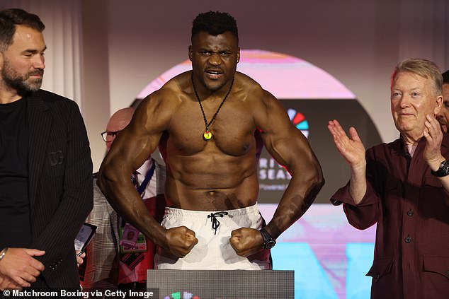 Heavyweight Ngannou has backed himself to beat Joshua in the heavyweight contest