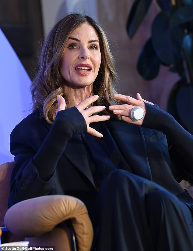 Speakers include comedian and writer Katherine Ryan, businesswoman and food writer, Ella Mills, best known as 'Deliciously Ella', Emma Dabiri, author of 'Don't Touch My Hair', host of Talent returner Caggie Dunlop and Trinny (pictured )