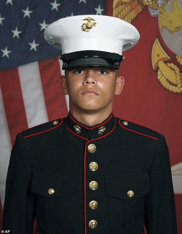 Marine Corps Lance Cpl.  Kareem M. Nikoui, 20, of Norco, California – one of 13 soldiers killed during the disastrous 2021 withdrawal from Afghanistan